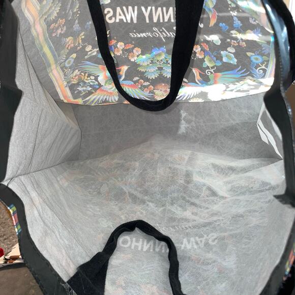 Johnny Was California Reusable Tote Bag Large Packable Carry On Travel 18 x 19" - Picture 7 of 8